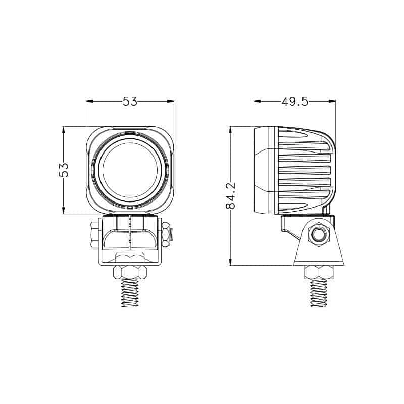 2inch 10W Round LED Work Lights - Image 4