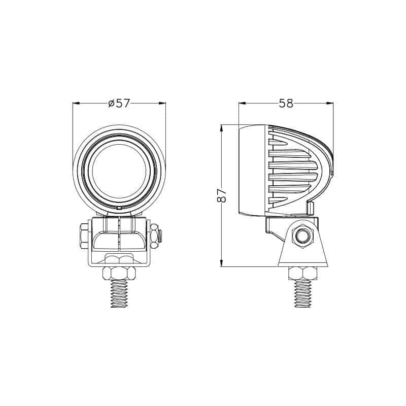 2inch 10W LED Work Lights - Image 4
