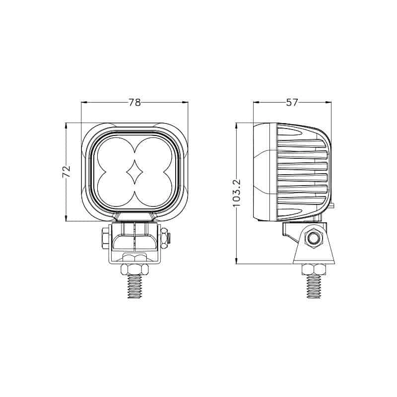 3inch 40W Osram LED Work Light - Image 4