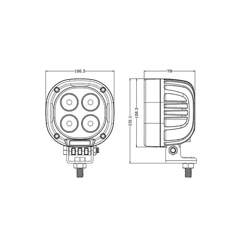 4.2inch 40W LED Sprayer Boom Lights - Image 5