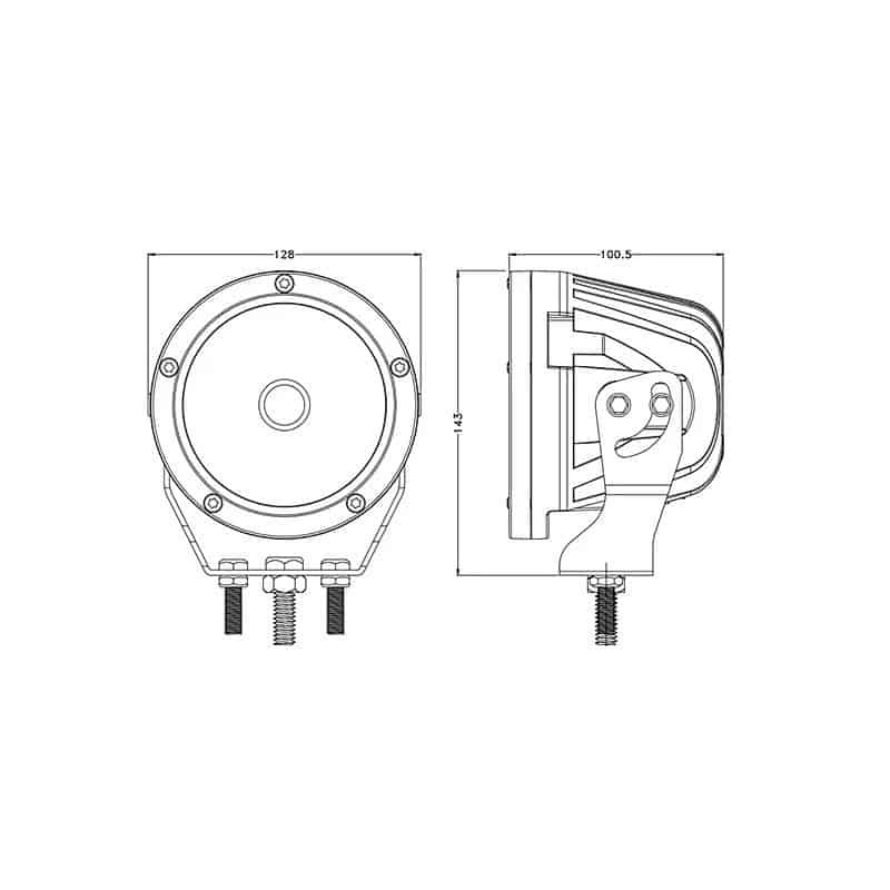 5inch 45W Round LED Driving Lights with DRL - Image 4
