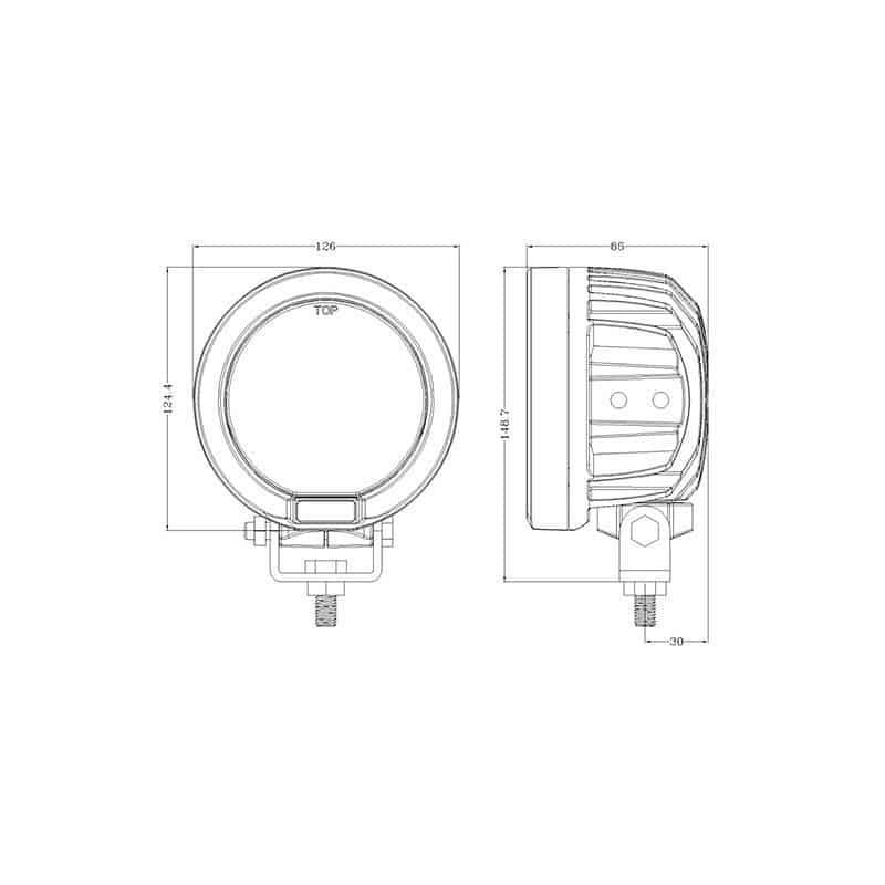 5inch 60W Round LED Driving Lights - Image 5