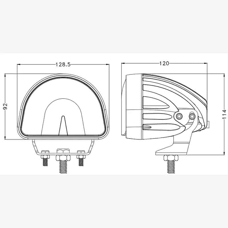 5inch 20W Arch Beam LED Forklift Safety Lights - Image 5