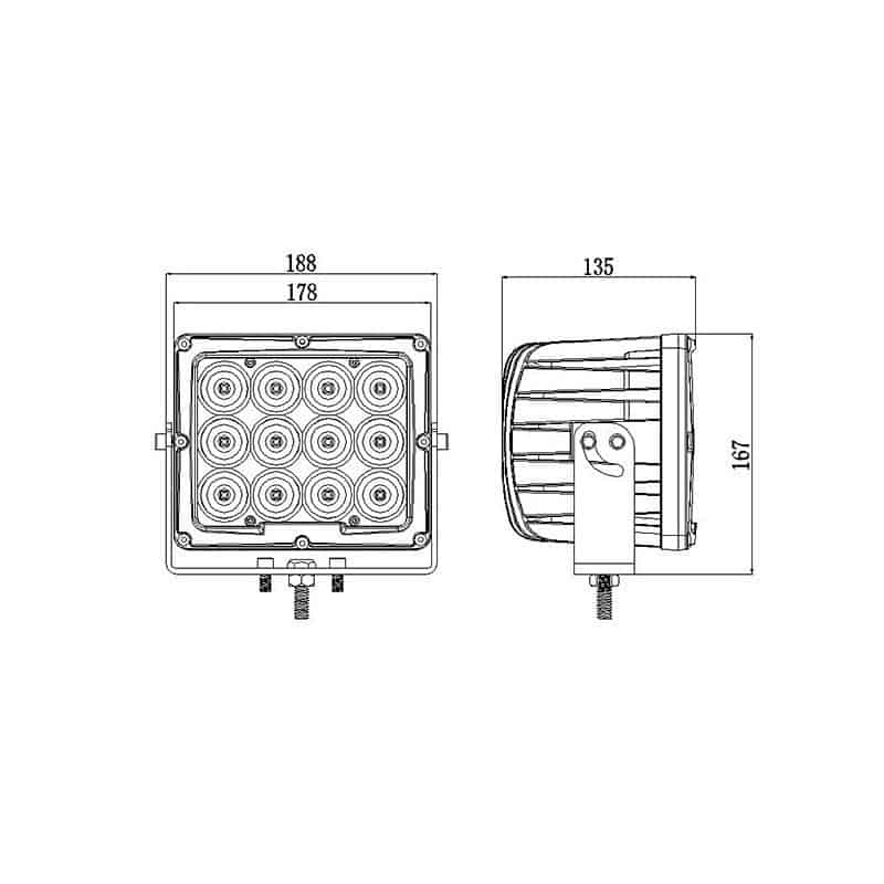 8.5INCH 120W HEAVY DUTY LED WORK LIGHTS - Image 4