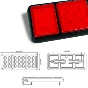led truck trailer tail lights tl 279