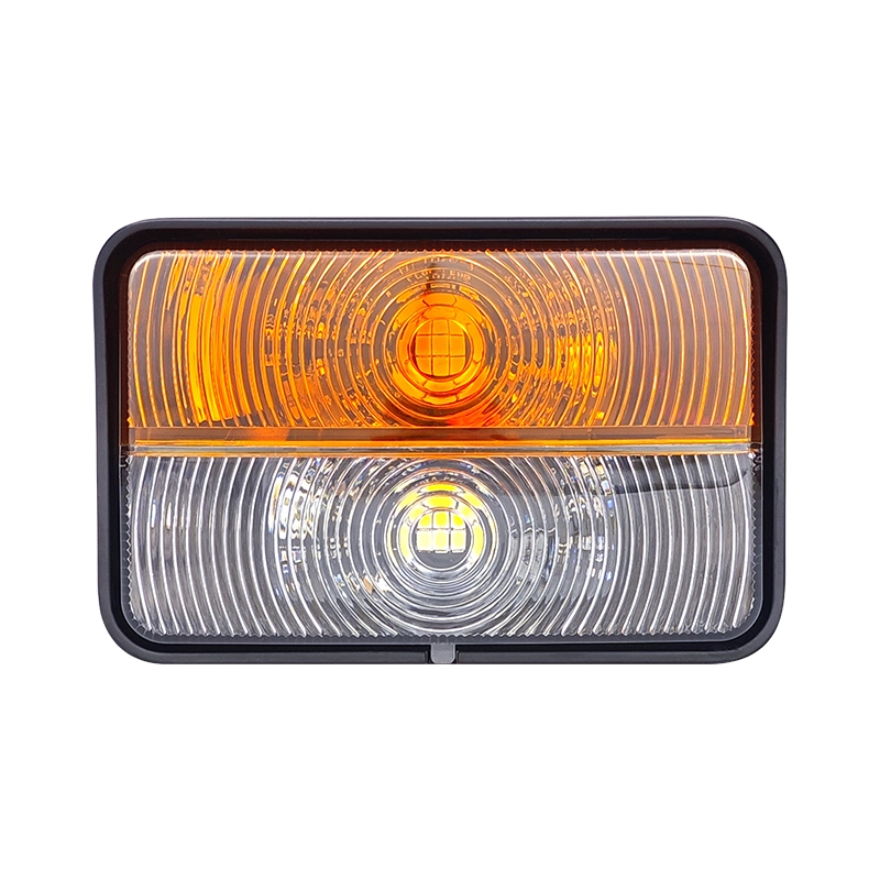 03104000 direction and position light halogen, front, rectangular, 12v, amber/transparent, bolt on, 80x120mm, cobo