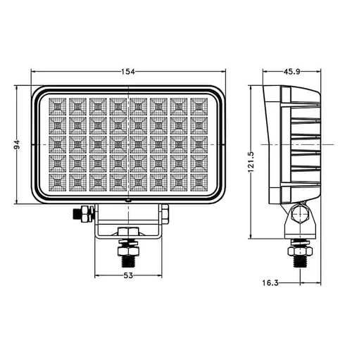 6inch 40W Rectangular LED Work Lights - Image 3