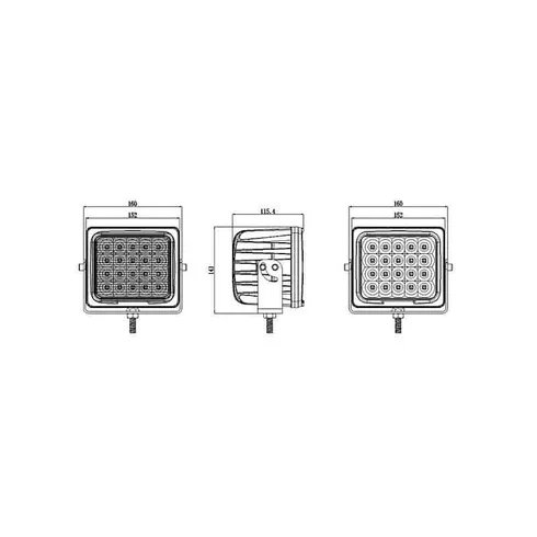 7.2inch 100W Heavy Duty LED Work Lights - Image 3